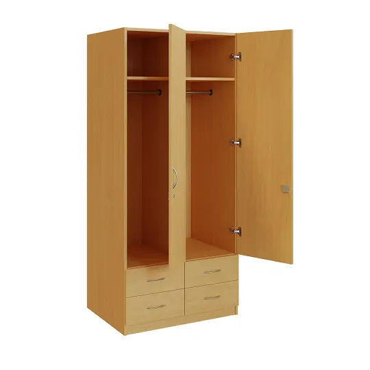 Q 222-80 skříň šatní, 2-dvéřová, 800x600x1800mm, buk royal